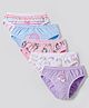 Bonfino Cotton Elastane Knit Unicorn & Striped Panties Pack of 5- Multicolour