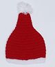 USHA ENTERPRISES Wool Woven Christmas Theme Santa Claus Cap - Red - Circumference 34-38 Cms