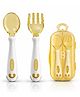 ONE AND ONLY Bendable Baby Spoon and Fork Set with Travel Case