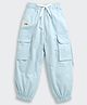 Tiny Girl Cotton Woven No One Can Stop Text Patch Detailed Joggers - Powder Blue