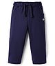 Kookie Kids Looper Knit Full Length Lounge Pant With Anchor Patch - Navy Blue