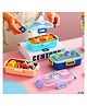 Flaze Unicorn , Dino , Space Bento Box with Locking Lids,  Rectangular- PACK OF - 1 - ( COLOR MAY VARY )( Random design will b sent)