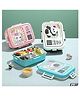 Flaze Panda , Unicorn, Space Bento Lunch Box, Leakproof Container with Spoon, Sauce Compartment- PACK OF - 1 - ( COLOR MAY VARY )