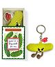 Crochet Dill Keychain  Handmade Crochet Toy & Pocket-Sized Collectible Accessory, Gift for Kids, Teens & Adults, Emotional Support Mini (3.3