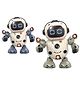 Lumo Brilliant Toys Electric Walking Dancing Smart Robot Toy with 3D Lights, Interactive Dancing Robot Toys For Kids - (Pack of 1  Color May Vary)