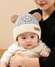 Priaansha Creations Woven Baby Bear Designed Hat - Blue