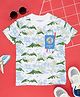 Pantaloons Junior Cotton Knit Half Sleeves Mountains Printed Tee - White