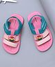 TOMSY CHOICE Colour Blocked  Velcro Closure Sandals - Pink