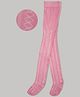 The Sandbox Clothing Co Cotton Knit Abstract Designed Stockings - Pink