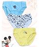 Yellow Bee Cotton Pack Of 3  Disney Mickey Mouse & Friends Featuring Character Printed Mid Rise Briefs - Multi Colour