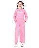 Barbie by Tiny Girl Woven Mattel Featuring Full Sleeves Barbie Text Printed Top & Palazzo Set - Pink