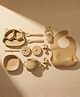BabyStreet Silicone Suction Feeding Luxe Set Mess Free Self Feeding Non Toxic FDA Approved Non Slip Vanilla Pack of 7