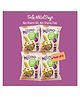 Millimo Healthy Millet Power Puffs - Sour Cream & Onion (4 x 35g) | No Maida, No Palm Oil, No Trans Fat, No Cholesterol, No Refined Sugar | High Fibre, Tasty & Baked Namkeen Snacks for Kids & Family
