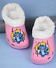 Yellow Bee Lilo & Stitch Featuring Character Applique Perforated Plush Line Detailed Clogs - Pink