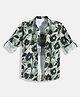 Charchit Cotton Woven Full Sleeves Floral Printed Shirt With Tee Set - Green