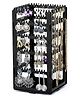 MECHDEL  Plastic Rotating Earrings Stand Jewelry Display Organiser Earrings Organiser Jewellery Towers Jewellery Stands Earring Organizer Box Chain Organiser  Rotating Earrings Organizer-Black 1 SET