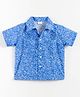 JusCubs Cotton Woven Half Sleeves Floral Printed Shirt - Royal Blue