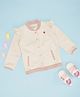 Pantaloons Baby Knit Full Sleeves Winter Jacket - Beige