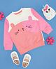 Pantaloons Baby Knit Full Sleeves Animal Designed Light Winter Sweatshirt - Pink