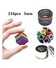 Azhari Magnetic Balls New Trending 216 Pcs Ball  with Metal Storage Tin For kids Multicolor