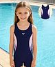 Pine Active Sleeveless Cut N Sew  Legged Swimsuit - Navy Blue
