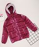 Pantaloons Junior Woven Full Sleeves Quilted Light Winter Jacket - Pink