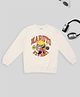 Pantaloons Junior Knit Naruto Featuring Full Sleeves Character Printed Light Winter Sweatshirt - Off White
