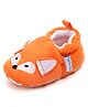 KIDLINGSS Fox Embroidered Slip On Booties - Orange
