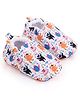 KIDLINGSS Animal & Typography Printed Slip On Booties - Multi Colour
