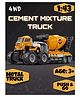 Elecart 1:43 4WD Diecast Alloy Cement Mixture Dumper Truck Operational Parts, Strong Material, Durable & Engaging Kids Toys for Creative Play (Age 3+)