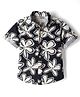 JASH KIDS Poplin Woven Half Sleeves Floral Printed Shirt - Navy Blue