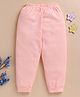 Unfab Cotton Jersey Knit Solid Winter Thermal Pants - Peach