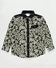 TONYBOY Cotton Woven Full Sleeves Leaves Printed Shirt - Dark Brown