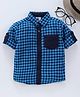 TONYBOY Cotton Woven Full Sleeves Checked Shirt - Light Blue