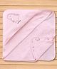 Doreme Interlock Knit Dino Printed Hooded Towel L 81 x B 81 cm - Pink