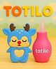 Totilo Baby Nose Sucker & Baby Teether Combo | Safe Nasal Aspirator + BPA-Free Teething Toy for Newborns & Infants-Pink & Dark Blue