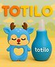 Totilo Baby Nose Sucker & Baby Teether Combo | Safe Nasal Aspirator + BPA-Free Teething Toy for Newborns & Infants- Blue & Dark Blue