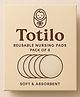 Totilo Nursing Breast Pads for Feeding Mother Washable, Reusable Soft Breast Pads (Pack of 8)