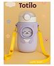 Totilo Cat Water Bottle, Flip Lid, Water Bottle, Leakproof Sport BPA Free ,Water Jug for School Travel 500ml - Purple