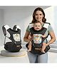StarAndDaisy Baby Carrier with Adjustable Height and Waist Strap, M-Shaped Hip Seat Design, Storage Pocket, Breathable Fabric, Comfortable Baby Carrier for Newborns, Infants & Toddlers -Black