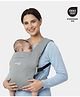 Haus & Kinder Enlace Ergonomic Grey Baby carrier For Newborns and Infants (3.2 to 11.3 kg)