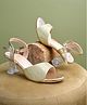 HVNLY BY SHOETOPIA Stone Embellished Spool Heels - Golden