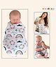 NEW COMERS Muslin 6 Pcs Double Layered Muslin Cotton Swaddle Wrap, Burp Cloth & Reusable Washcloth Towels