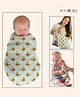 NEW COMERS Muslin 6 Pcs Double Layered Muslin Cotton Swaddle Wrap, Burp Cloth & Reusable Washcloth Towels