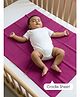 Baby Moo Plain Changeable Dry Sheet Water-resistant Bed Protector - Burgundy