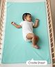Baby Moo Plain Changeable Dry Sheet Water-resistant Bed Protector - Sea Green