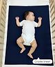 Baby Moo Plain Changeable Dry Sheet Water-resistant Bed Protector - Navy Blue