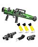 VGRASSP Bazooka Launcher Toy Gun For Kids With Foam Missiles - Pretend Play Military Blaster With Lights, Sound, Flashlight, Sight And Strap - Adventure Play Gift Set - Color May Vary