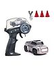 L.O.T CARS Dash Remote Control Car - 2.4Ghz, 1:64 Scale, Interchangable Wheel Sleeves, 4 Light & 2 Speed Modes - Silver