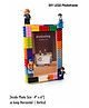 Sanjary DIY Building Block Photo Frame Set, Creative LEGO Style Picture Frame with Mini Figures, Desk Display Gift for Kids and Adults color design may vary